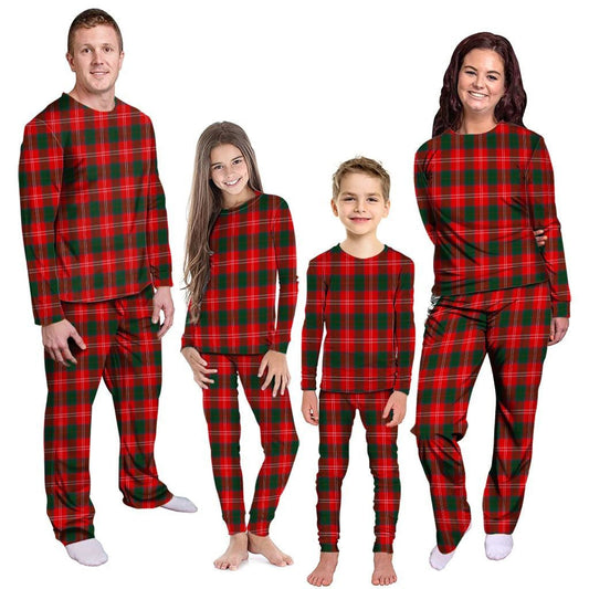 Chisholm Modern Tartan Plaid Pyjama Family Set