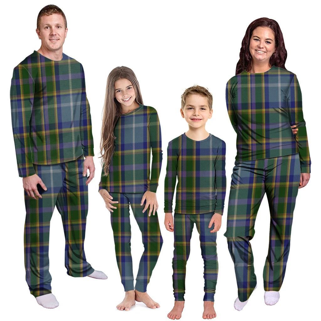 Manx Nation Tartan Plaid Pyjama Family Set