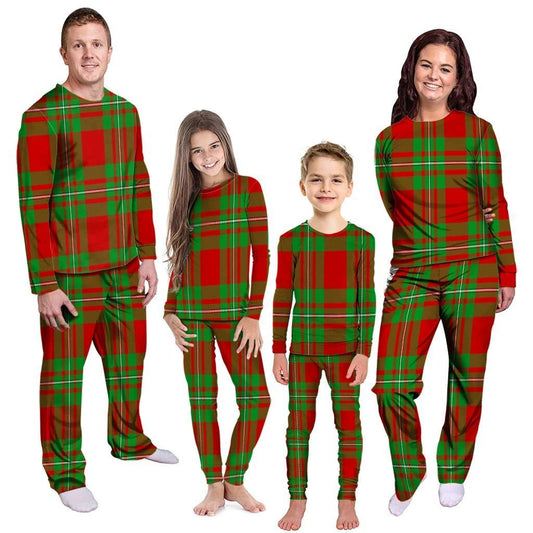 Callander Modern Tartan Plaid Pyjama Family Set