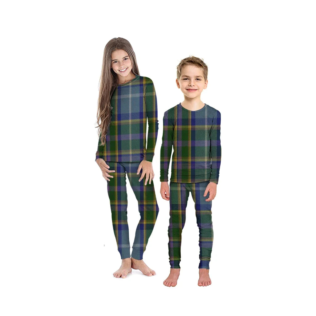 Manx Nation Tartan Plaid Pyjama Family Set
