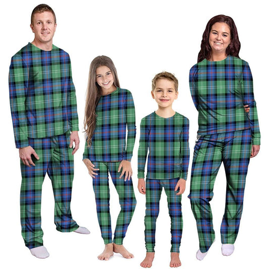 Sutherland Old Ancient Tartan Plaid Pyjama Family Set