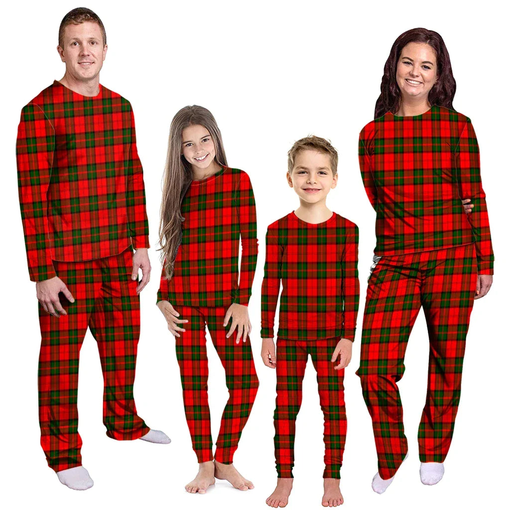 Dunbar Modern Tartan Plaid Pyjama Family Set