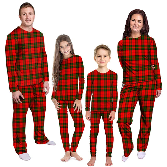 Dunbar Modern Tartan Plaid Pyjama Family Set