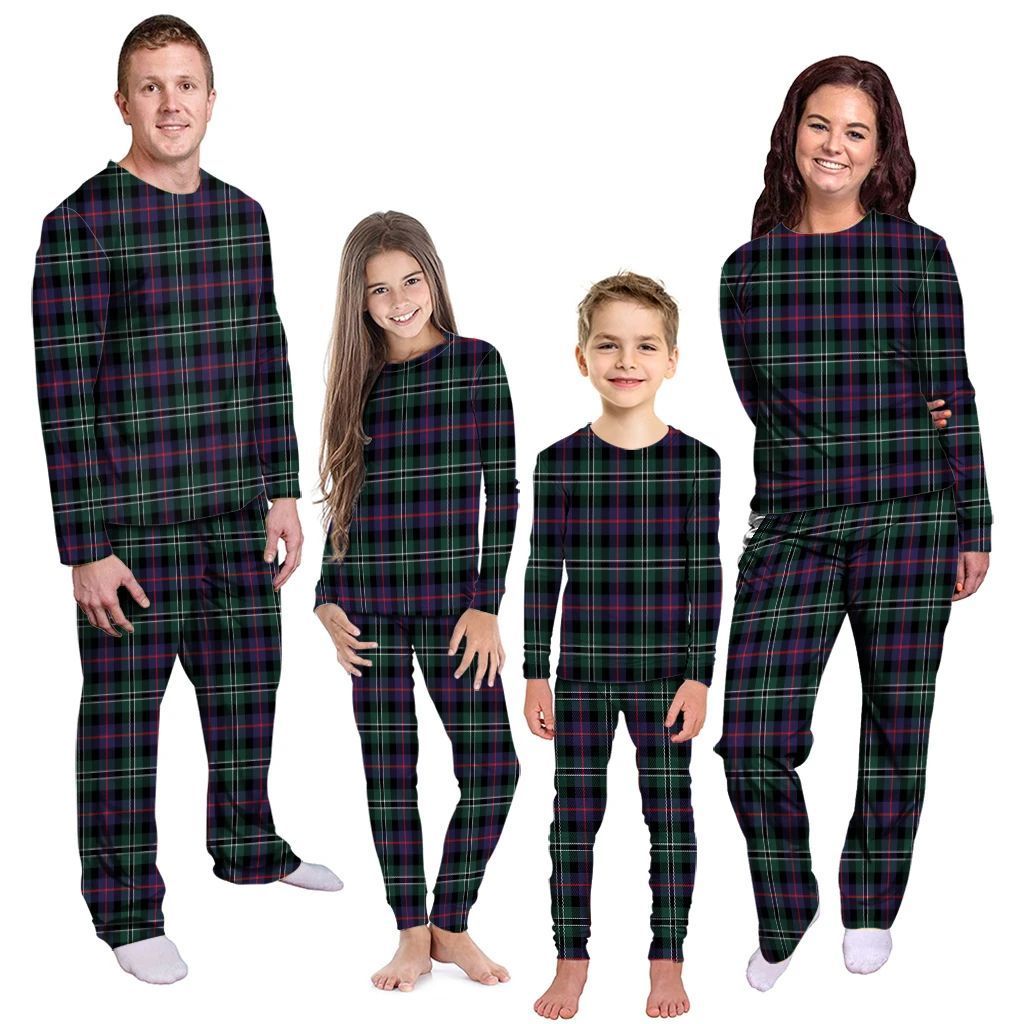 Rose Hunting Modern Tartan Plaid Pyjama Family Set