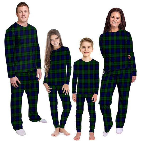 Campbell Modern Tartan Plaid Pyjama Family Set