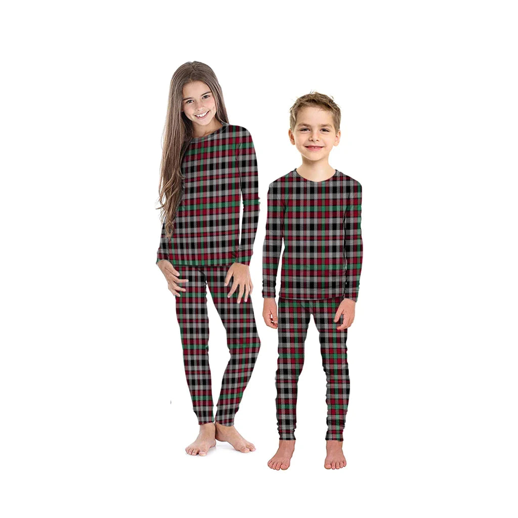 Borthwick Ancient Tartan Plaid Pyjama Family Set