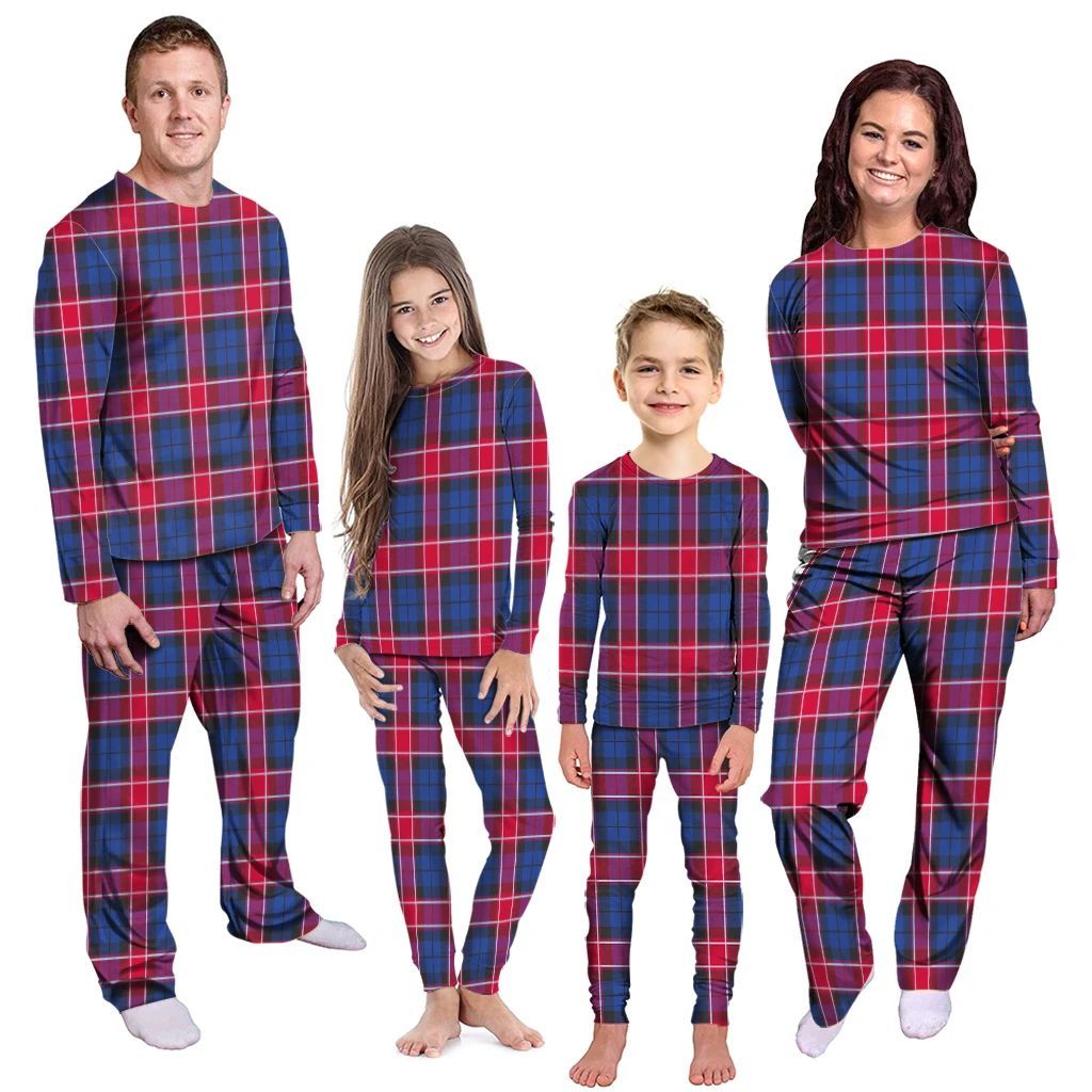 Graham of Menteith Red Tartan Plaid Pyjama Family Set