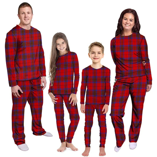 Leslie Modern Tartan Plaid Pyjama Family Set