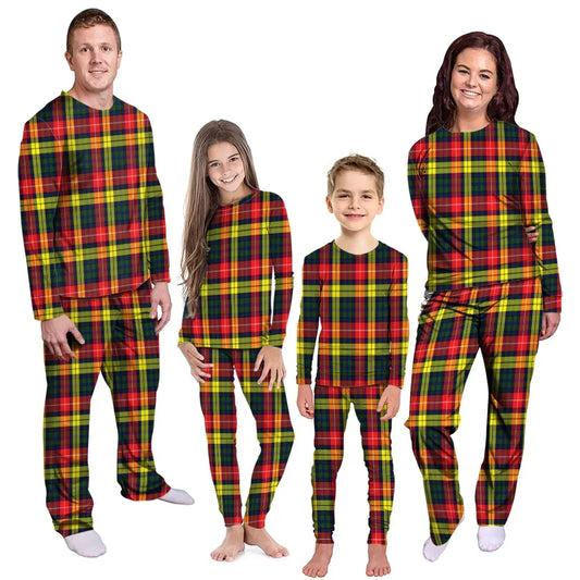 Buchanan Modern Tartan Plaid Pyjama Family Set