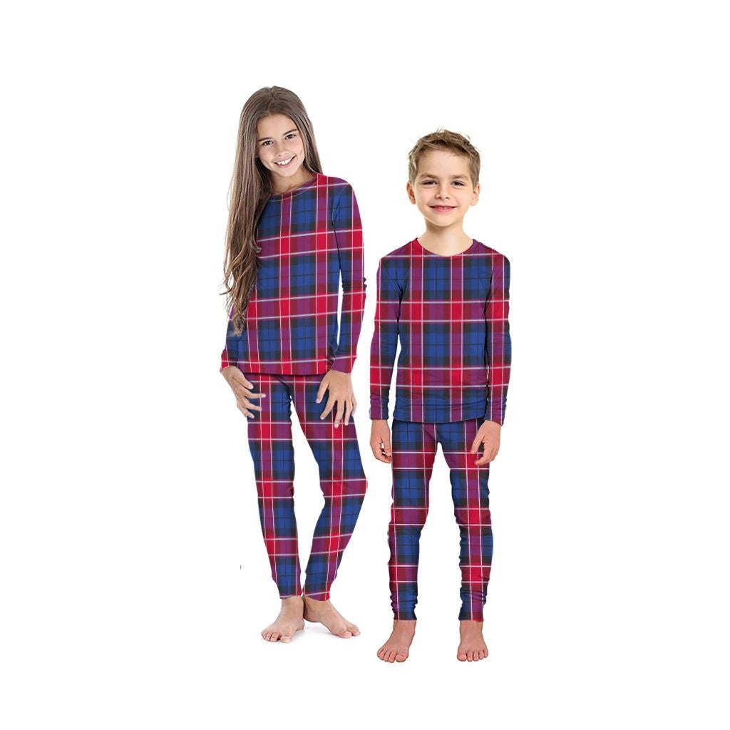 Graham of Menteith Red Tartan Plaid Pyjama Family Set