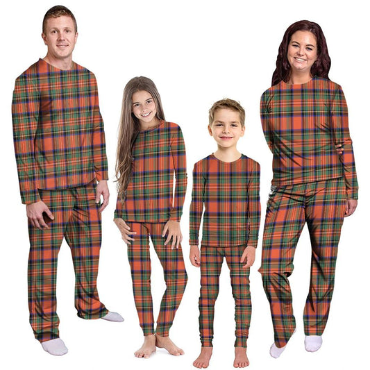 Stewart Royal Ancient Tartan Plaid Pyjama Family Set