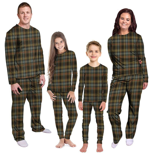 Stewart Hunting Weathered Tartan Plaid Pyjama Family Set