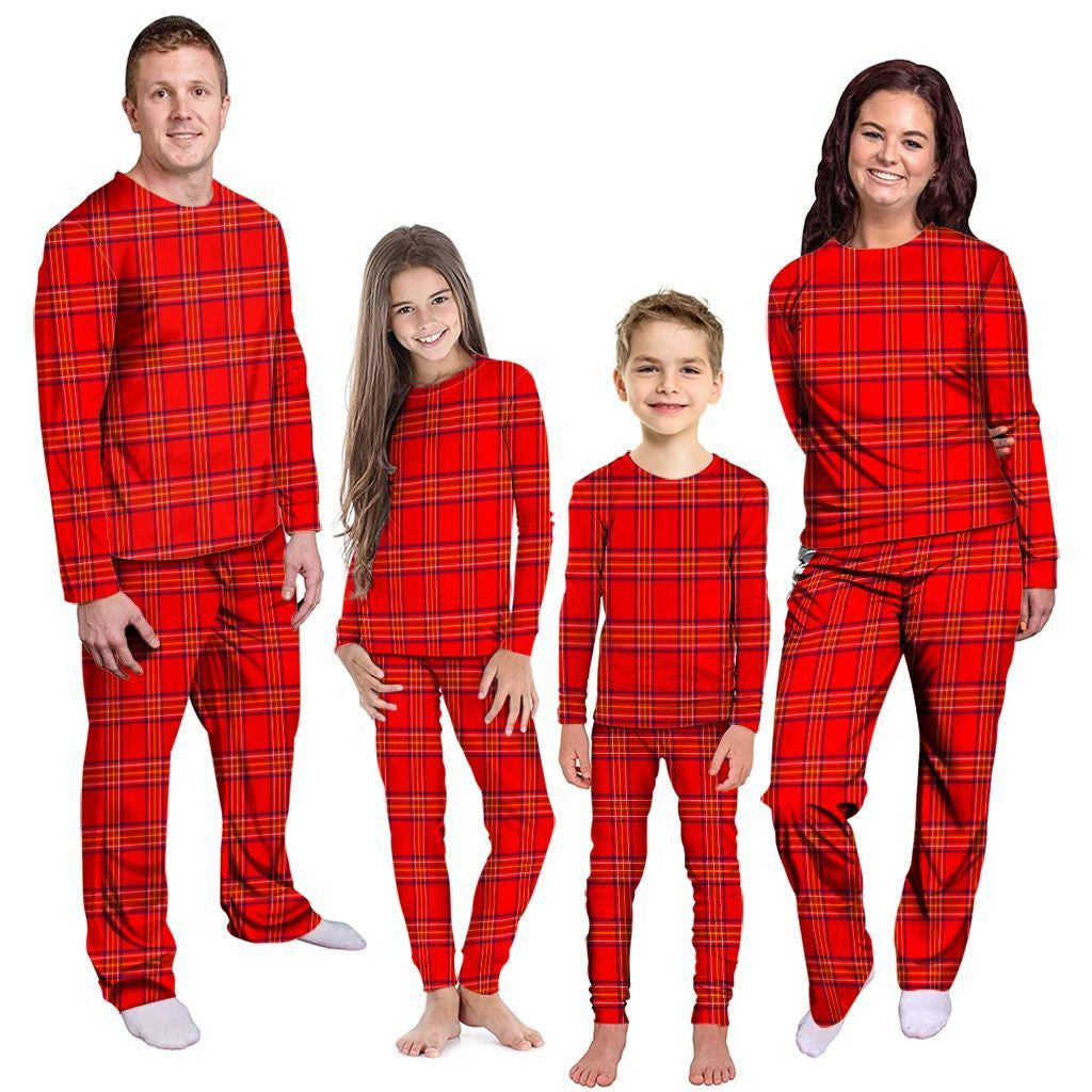 Burnett Modern Tartan Plaid Pyjama Family Set