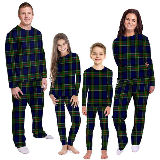 Colquhoun Modern Tartan Plaid Pyjama Family Set