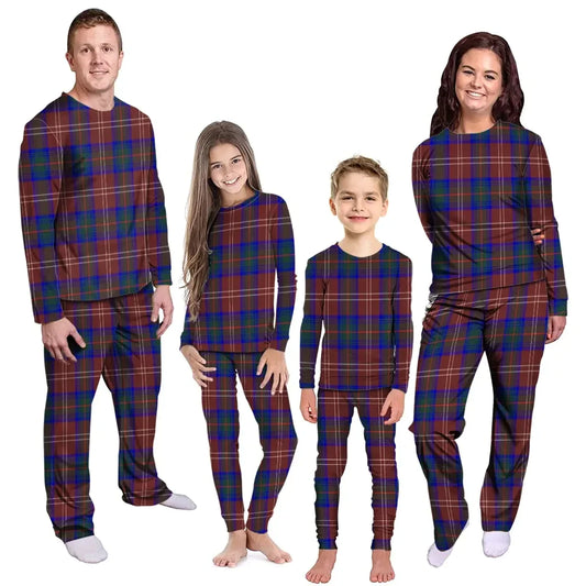 Chisholm Hunting Modern Tartan Plaid Pyjama Family Set