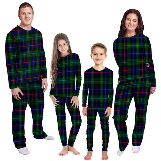 Calder Modern Tartan Plaid Pyjama Family Set