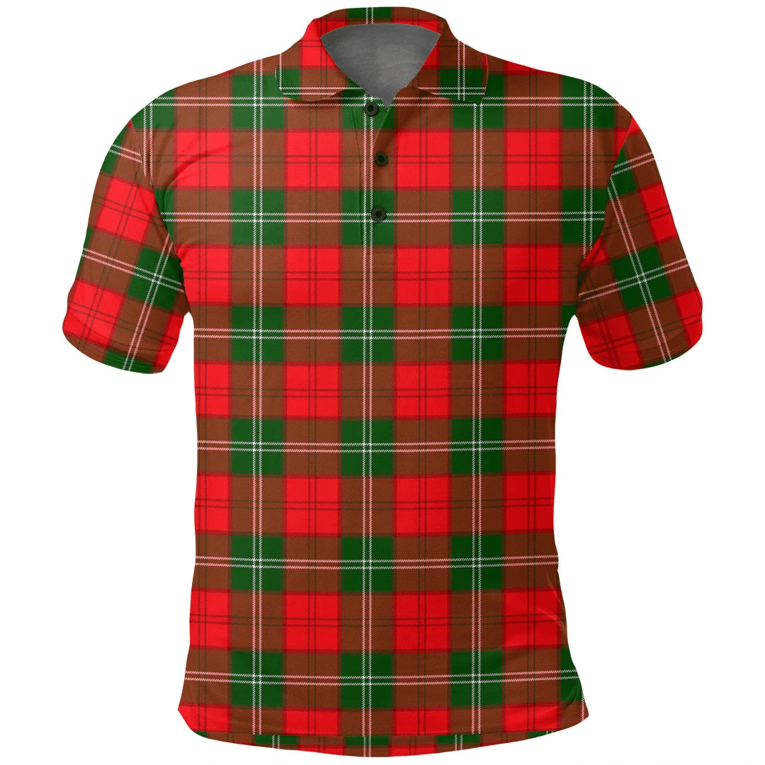 Lennox Modern Tartan Plaid Polo Shirt