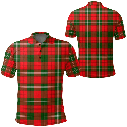 Lennox Modern Tartan Plaid Polo Shirt