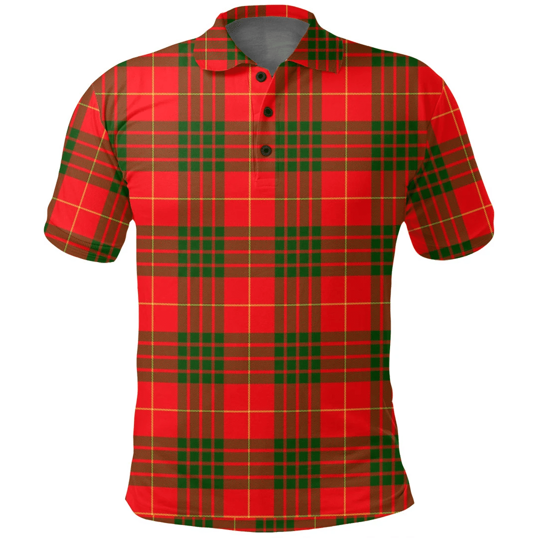 Cameron Modern Tartan Plaid Polo Shirt