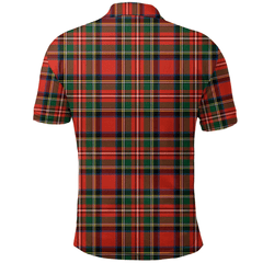 Stewart Royal Modern Tartan Plaid Polo Shirt