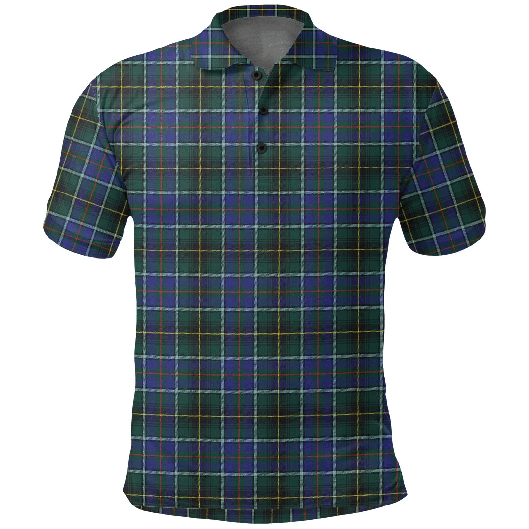 MacInnes Modern Tartan Plaid Polo Shirt