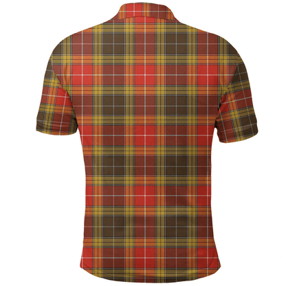 Buchanan Old Set Weathered Tartan Plaid Polo Shirt