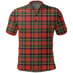 Stewart Royal Modern Tartan Plaid Polo Shirt