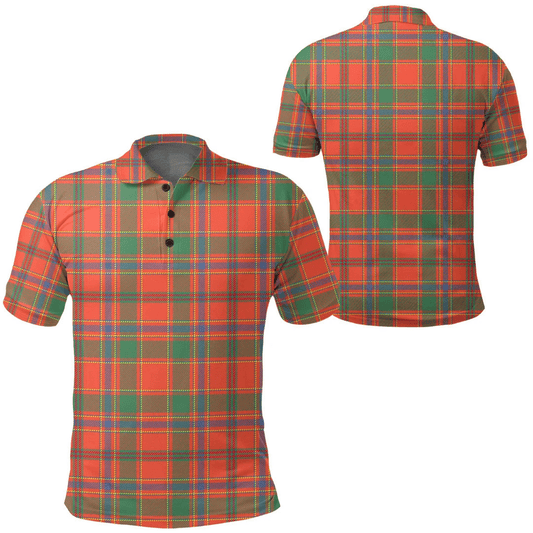 Munro Ancient Tartan Plaid Polo Shirt