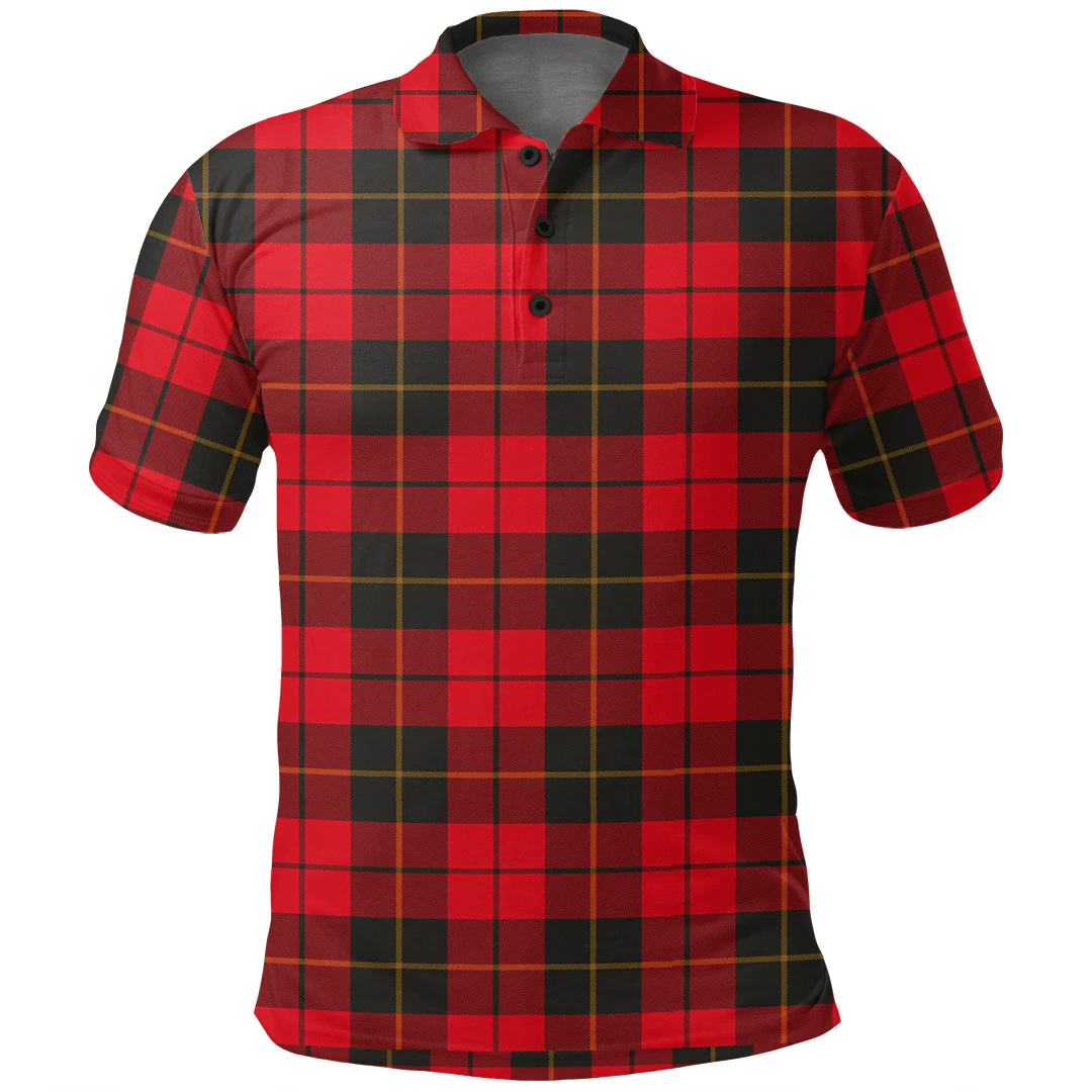 Wallace Weathered Tartan Plaid Polo Shirt