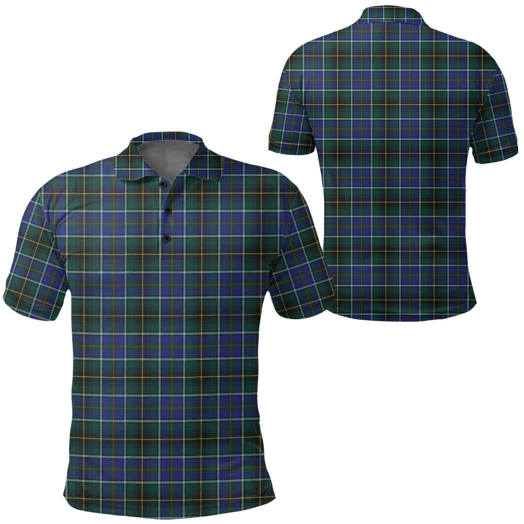 MacInnes Modern Tartan Plaid Polo Shirt