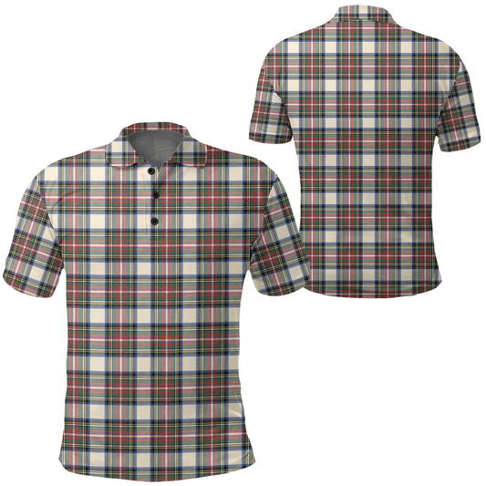 Stewart Dress Ancient Tartan Plaid Polo Shirt