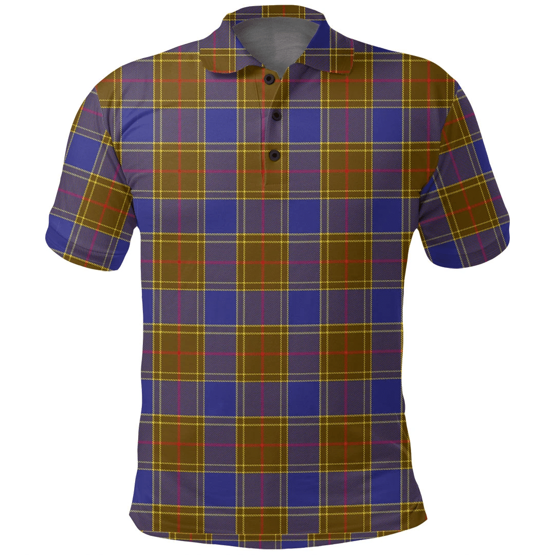 Balfour Modern Tartan Plaid Polo Shirt