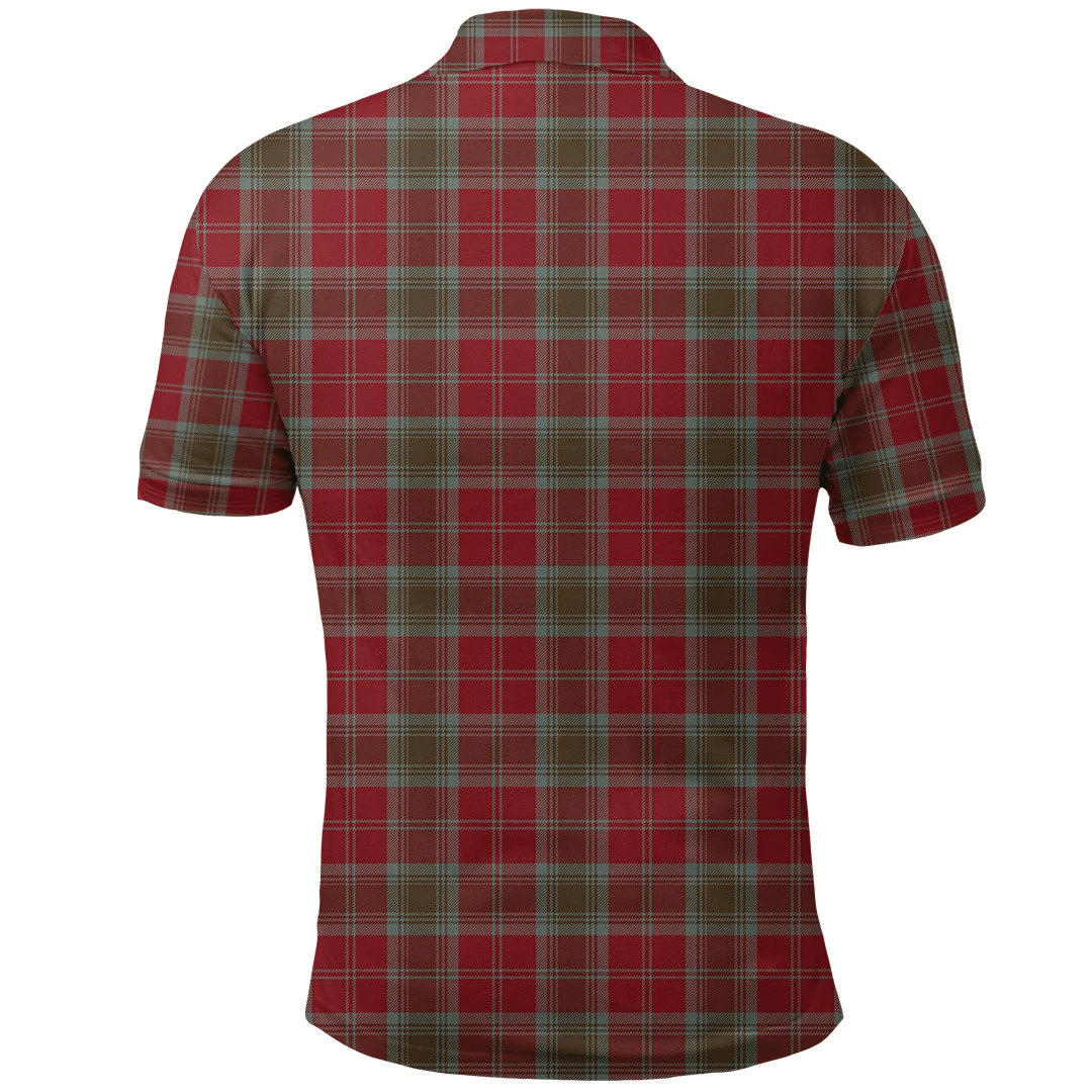 Lindsay Weathered Tartan Plaid Polo Shirt