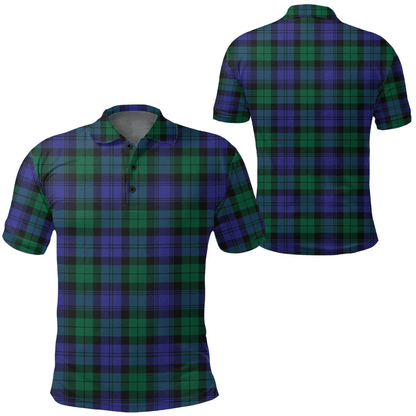 Blackwatch Modern Tartan Plaid Polo Shirt