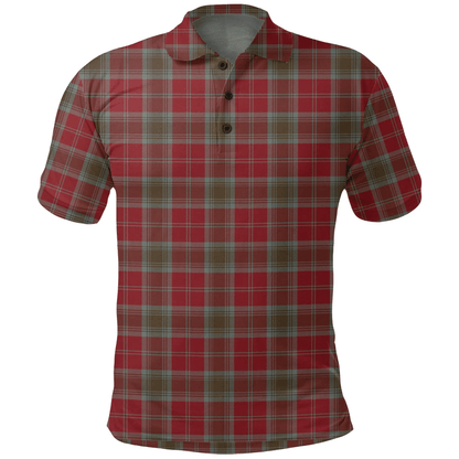 Lindsay Weathered Tartan Plaid Polo Shirt