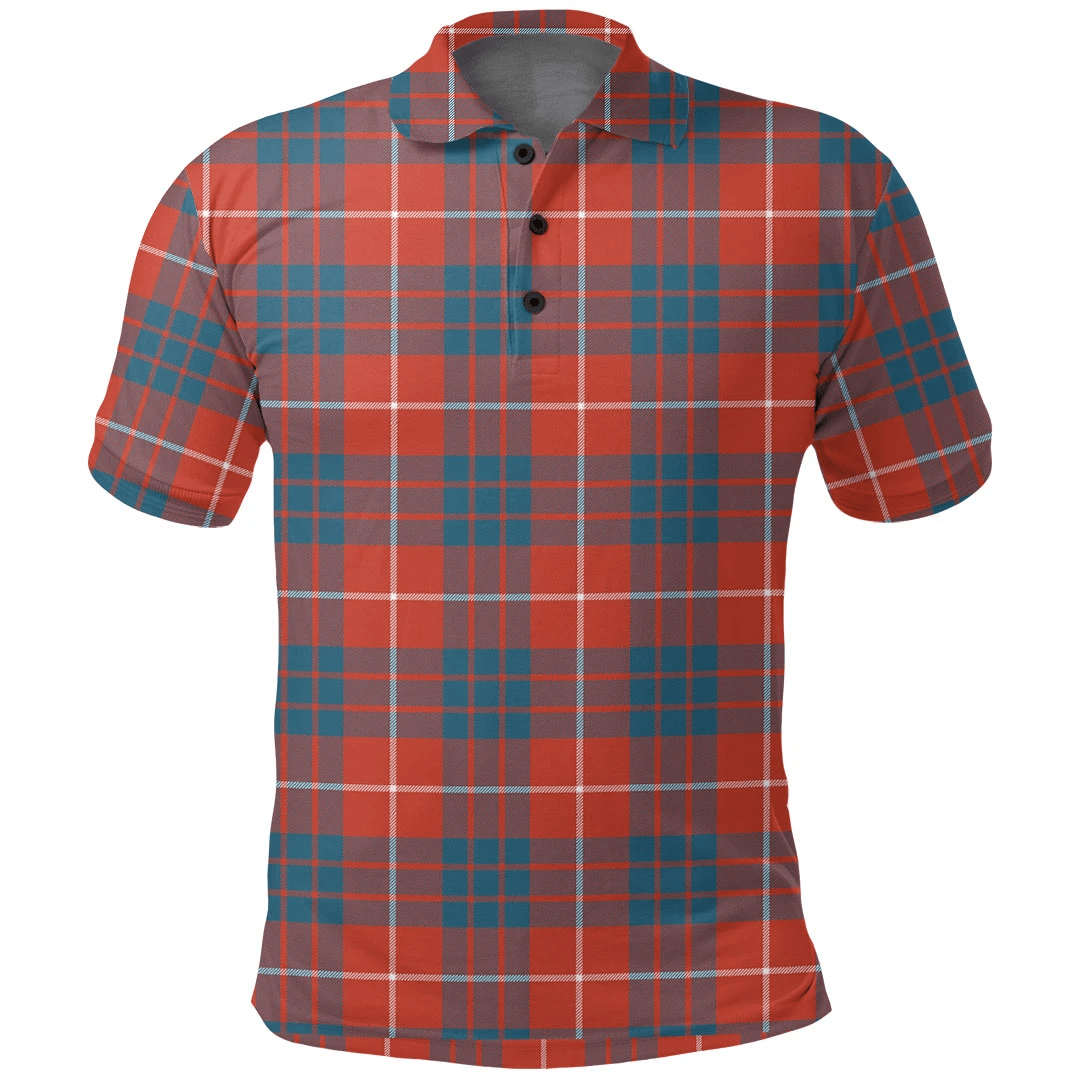 Hamilton Ancient Tartan Plaid Polo Shirt