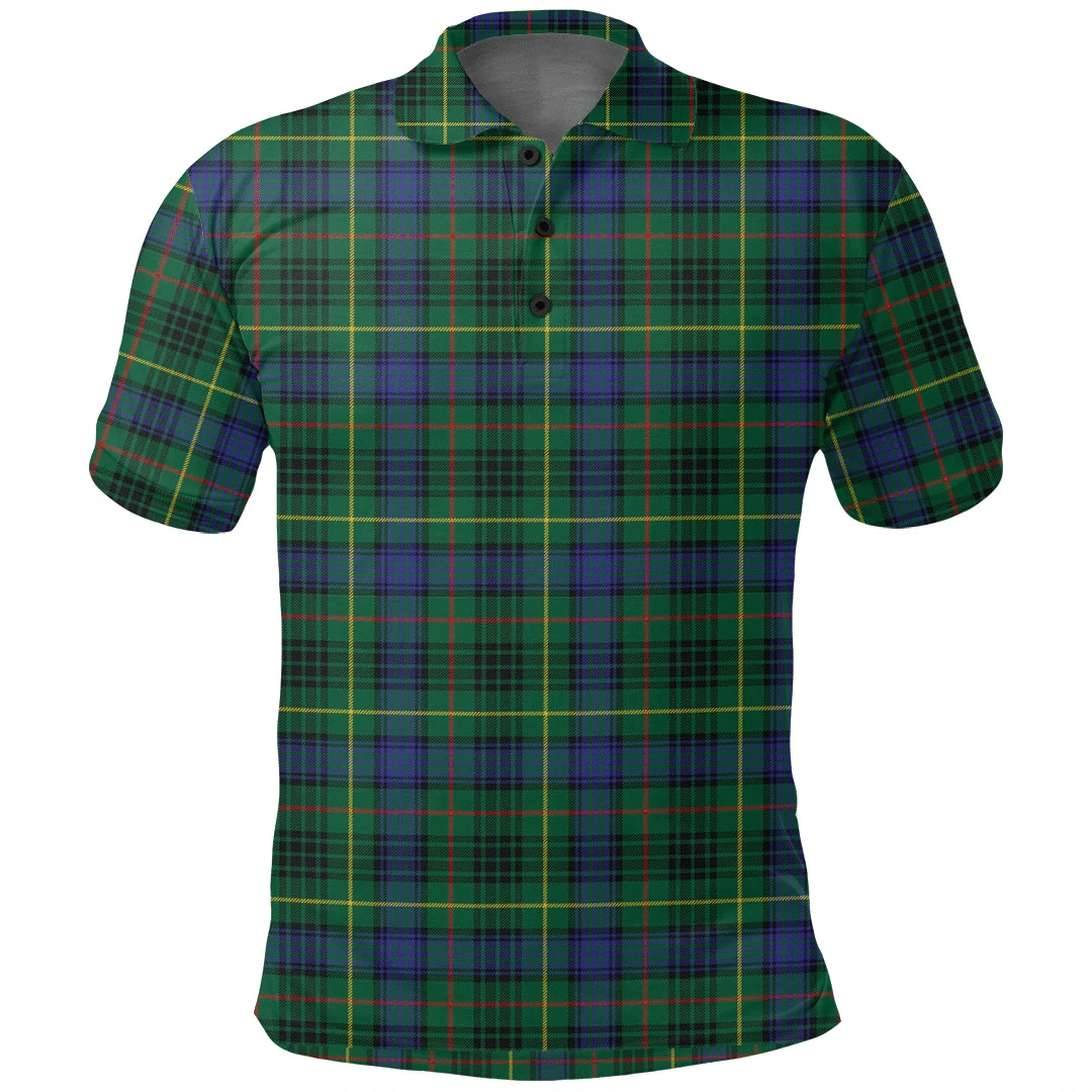 Stewart Hunting Modern Tartan Plaid Polo Shirt