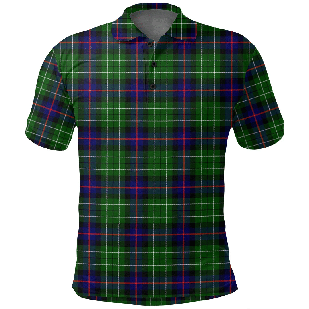 Leslie Hunting Ancient Tartan Plaid Polo Shirt