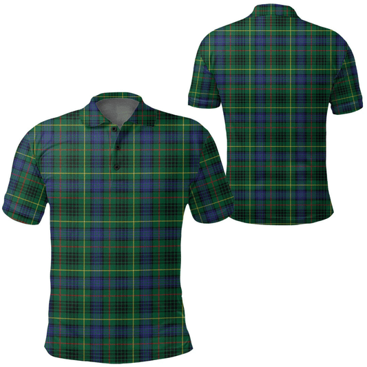 Stewart Hunting Modern Tartan Plaid Polo Shirt