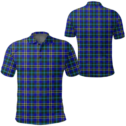 Weir Modern Tartan Plaid Polo Shirt