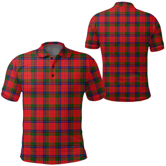 Nicolson Modern Tartan Plaid Polo Shirt