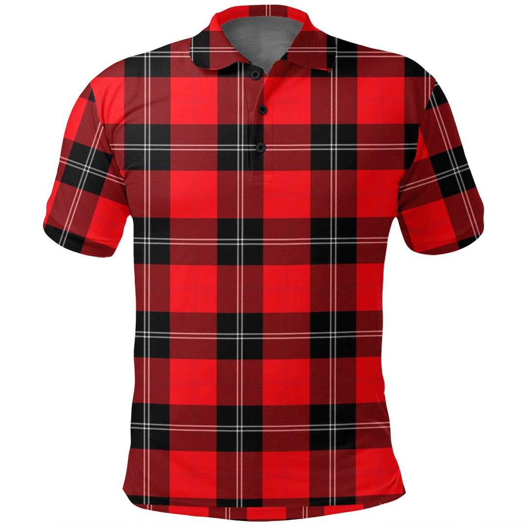 Ramsay Modern Tartan Plaid Polo Shirt