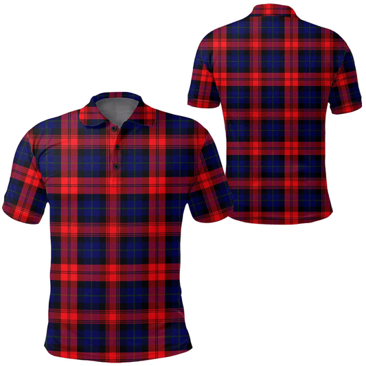 MacLachlan Modern Tartan Plaid Polo Shirt