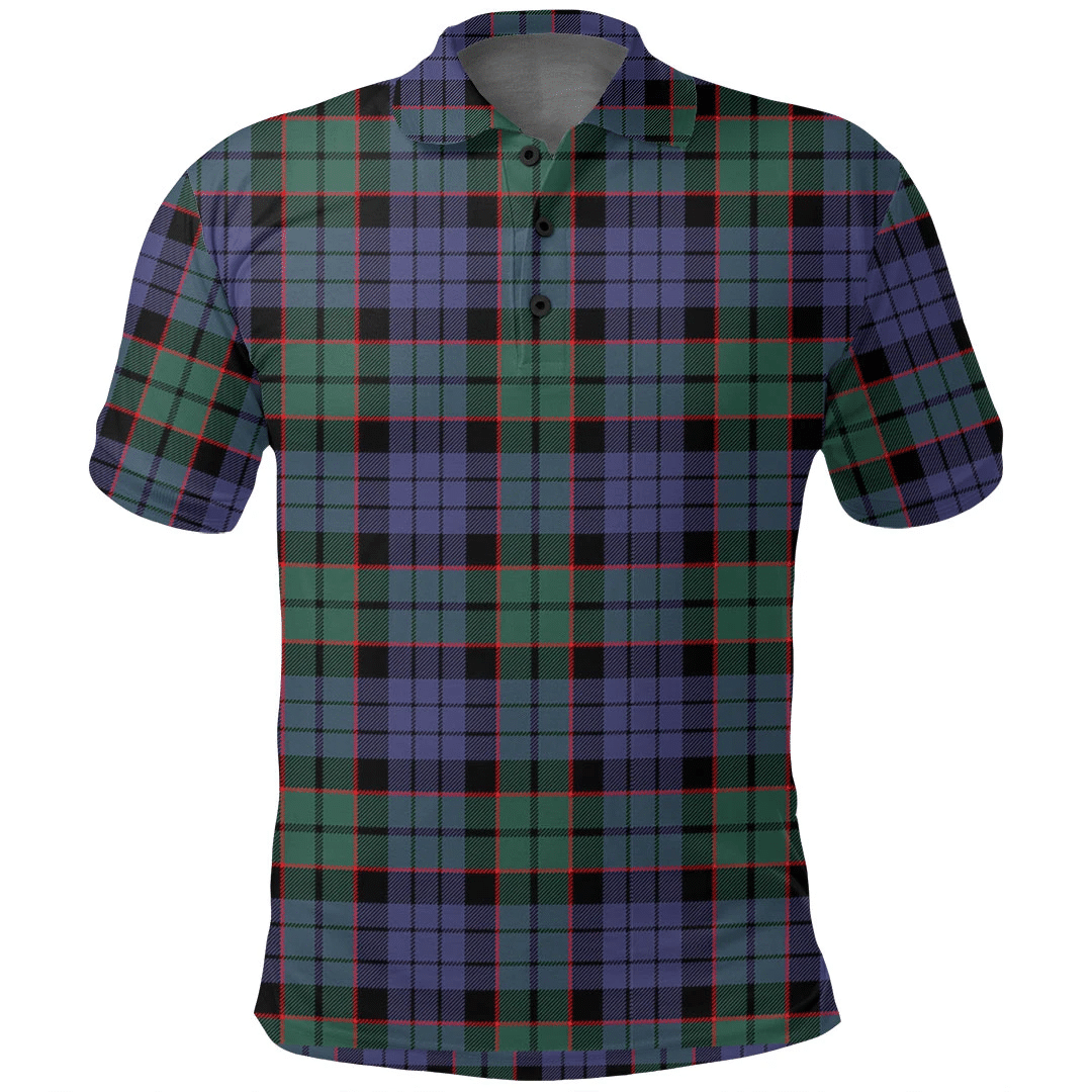 Fletcher Modern Tartan Plaid Polo Shirt