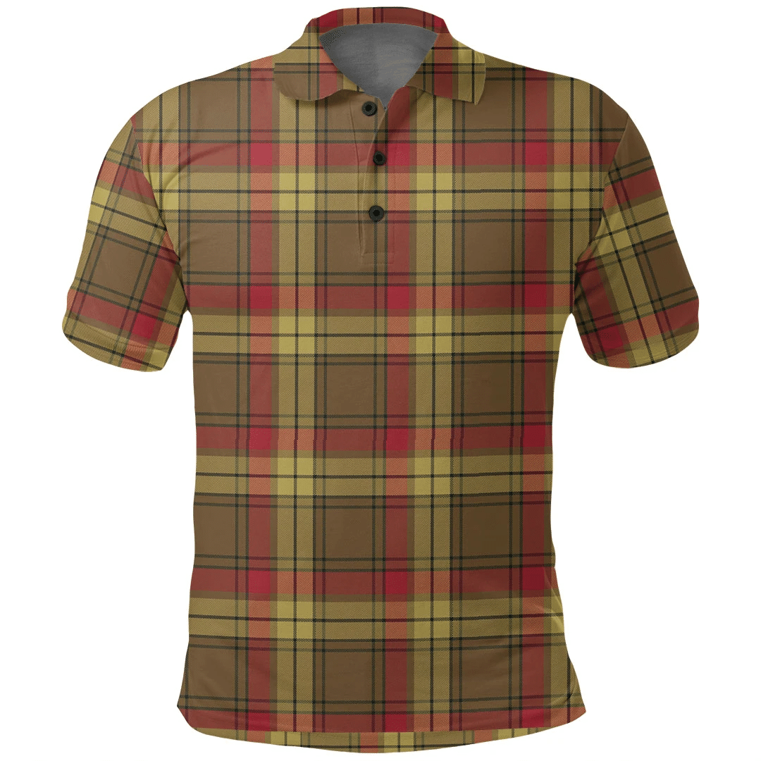 MacMillan Old Weathered Tartan Plaid Polo Shirt