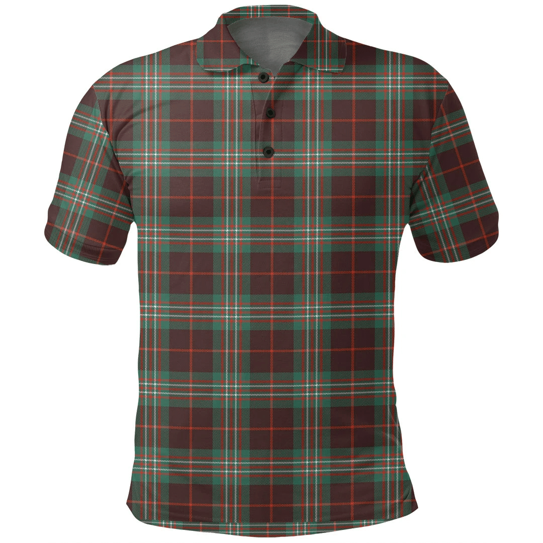 SCOTT BROWN ANCIENT Tartan Plaid Polo Shirt