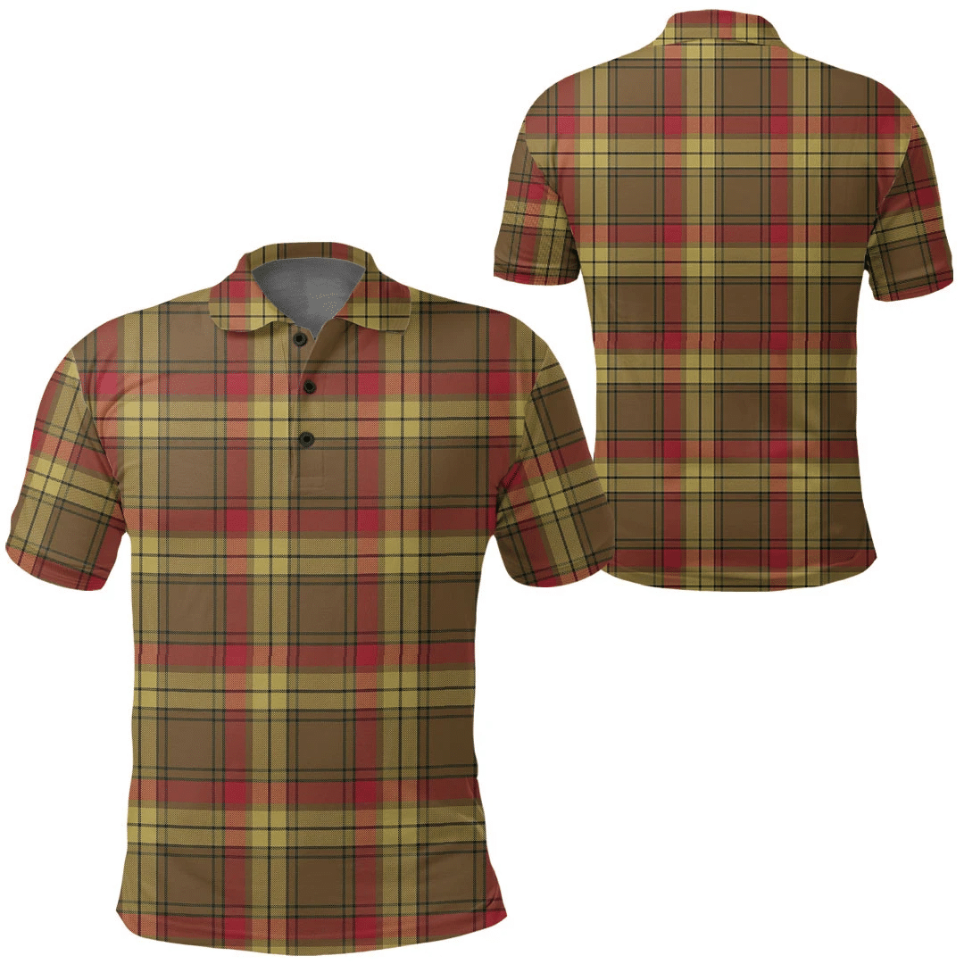 MacMillan Old Weathered Tartan Plaid Polo Shirt
