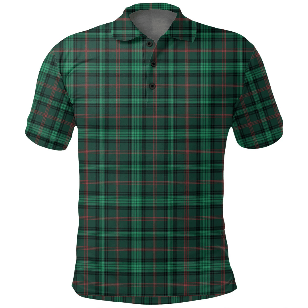 Ross Hunting Modern Tartan Plaid Polo Shirt