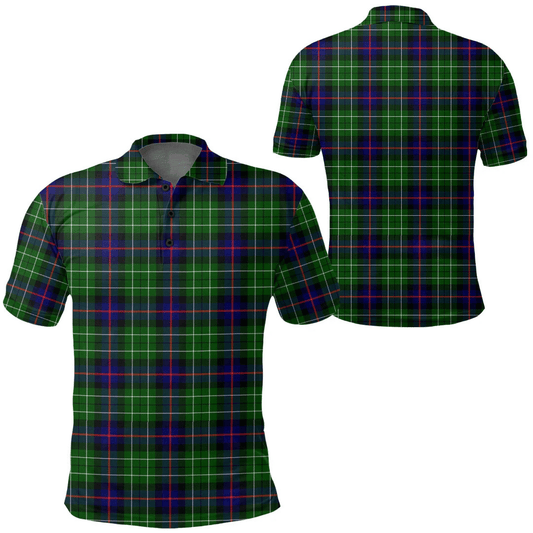 Leslie Hunting Ancient Tartan Plaid Polo Shirt