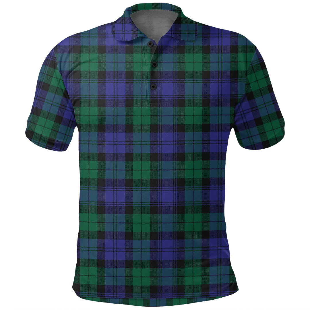 Blackwatch Modern Tartan Plaid Polo Shirt